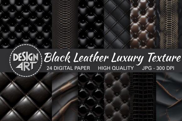 Black Leather Luxury Texture Pattern
