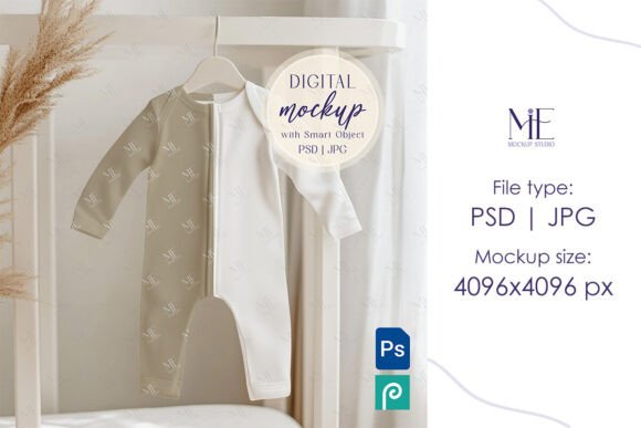 Bodysuit Mockup, Baby Clothes Mockup PSD: A Strategic Tool for Showcasing Design with Purpose