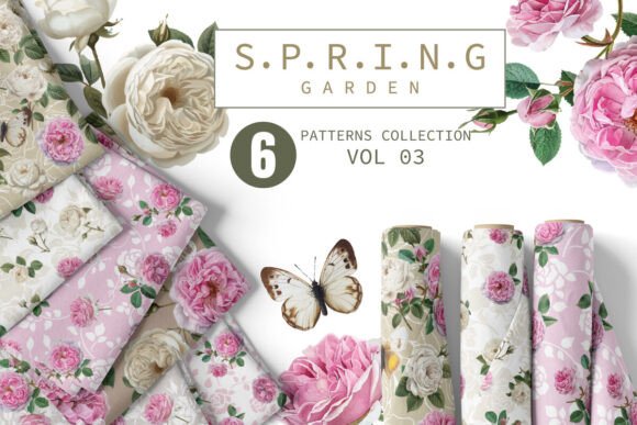 Bring Spring to Life with Lovely Spring Patterns Set Vol. 03