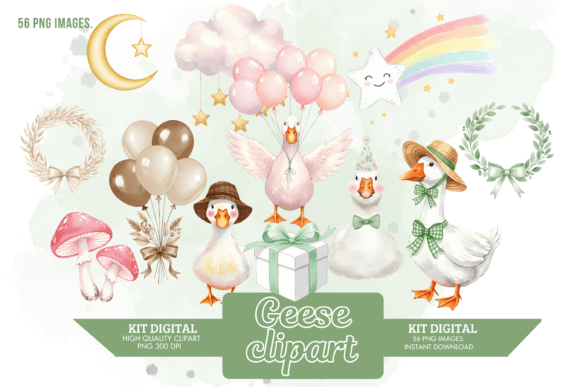 Cute Groovy Silly Goose Clipart Bundle: A Strategic Asset for Creative Professionals