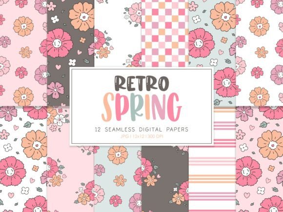 Digital Paper RETRO SPRING: A Versatile Tool for Creative Projects