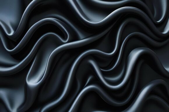 Enhance Your Creative Projects with A Black Fabric with Wavy Folds