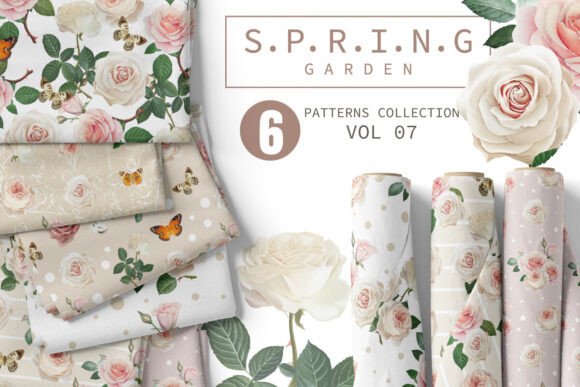 Enhance Your Spring Creations with the Lovely Spring Patterns Set Vol. 07