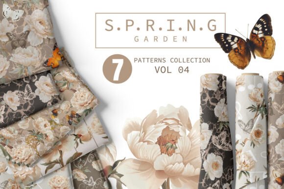 Enhance Your Spring Creations with the Lovely Spring Patterns Set Vol. 04