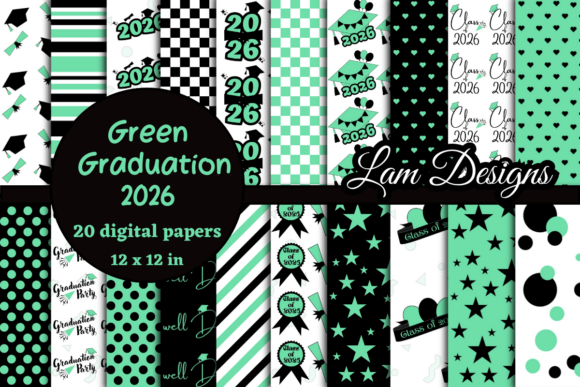 Green 2026 Graduation Digital Papers: A Creative Resource for Modern Celebrations