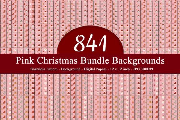 Pink Christmas Bundle Seamless Pattern: A Creative Solution for Holiday Designs