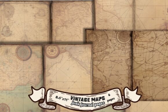 Vintage Maps Junk Journal Pages: A Strategic Tool for Creative and Organizational Projects