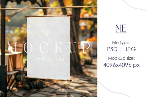 Welcome Sign Mockup Autumn Banner Poster: A Creative Tool for Seasonal Design